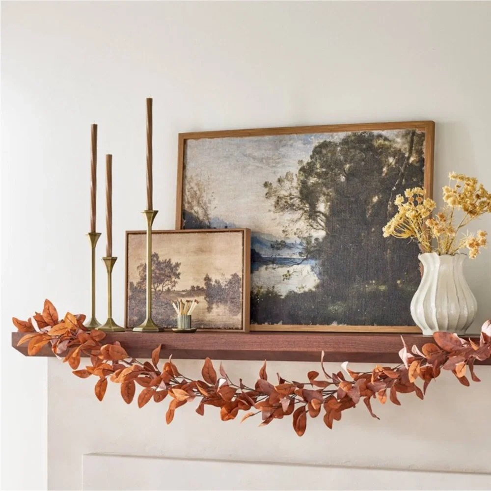 12”x16” Horizontal Landscape Lake Burlap Framed Wall Art Hearth & Hand Magnolia